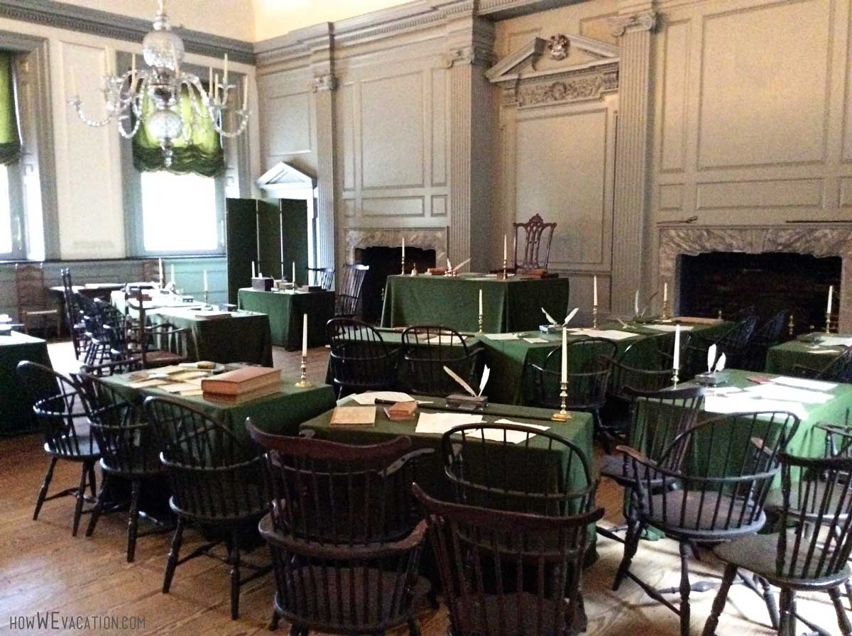 Constitution signed inside this room at Independence Hall