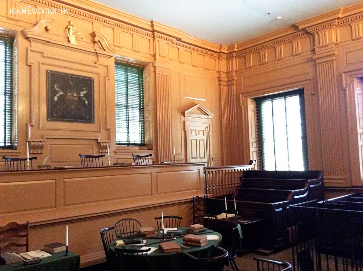 Courtroom inside Independence Hall