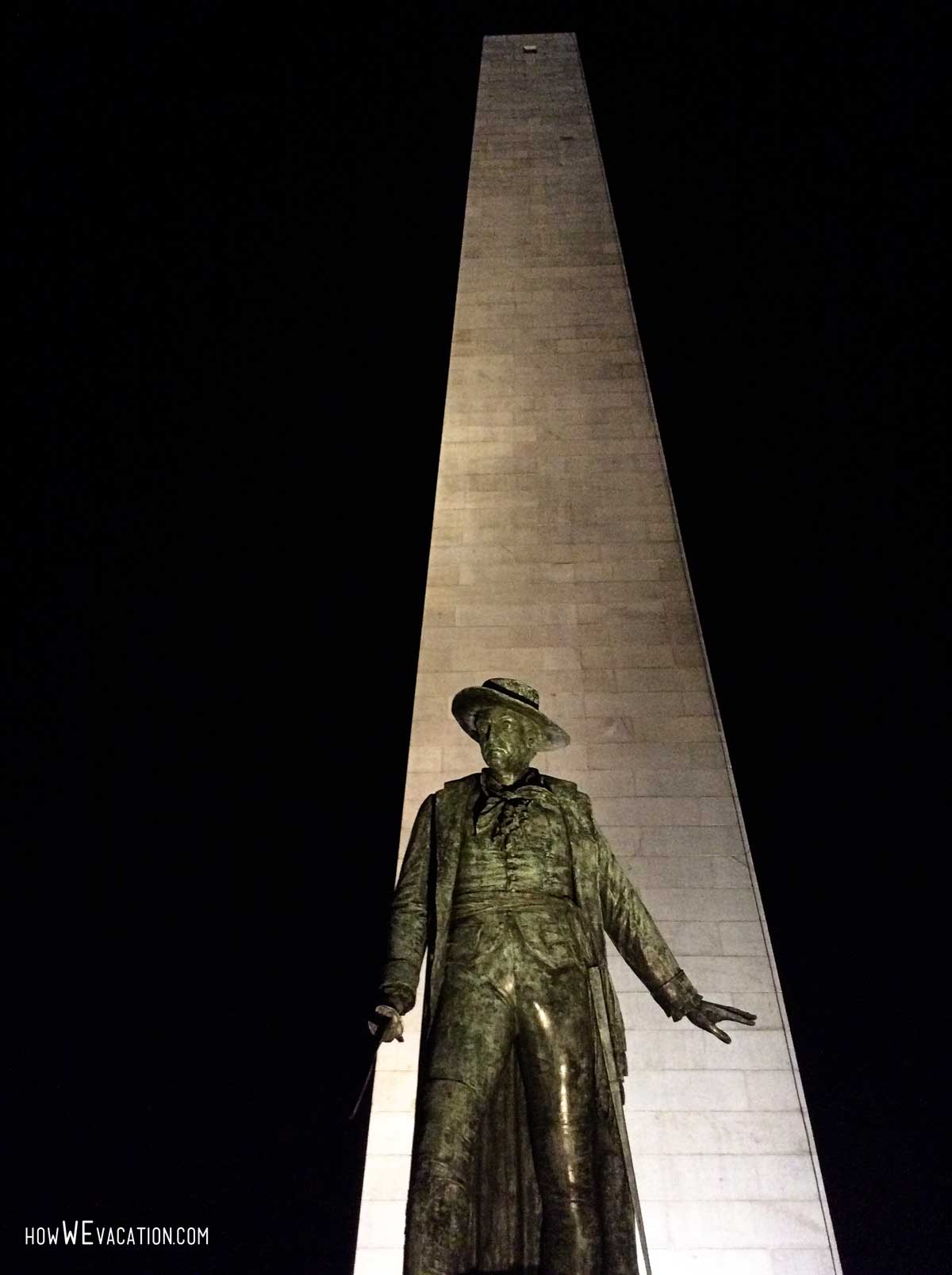 bunker hill at night