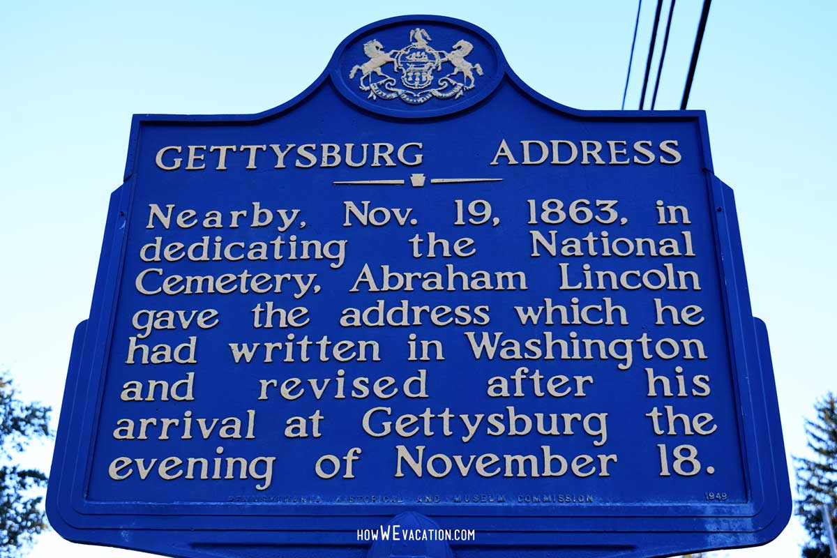 Gettysburg Address Sign