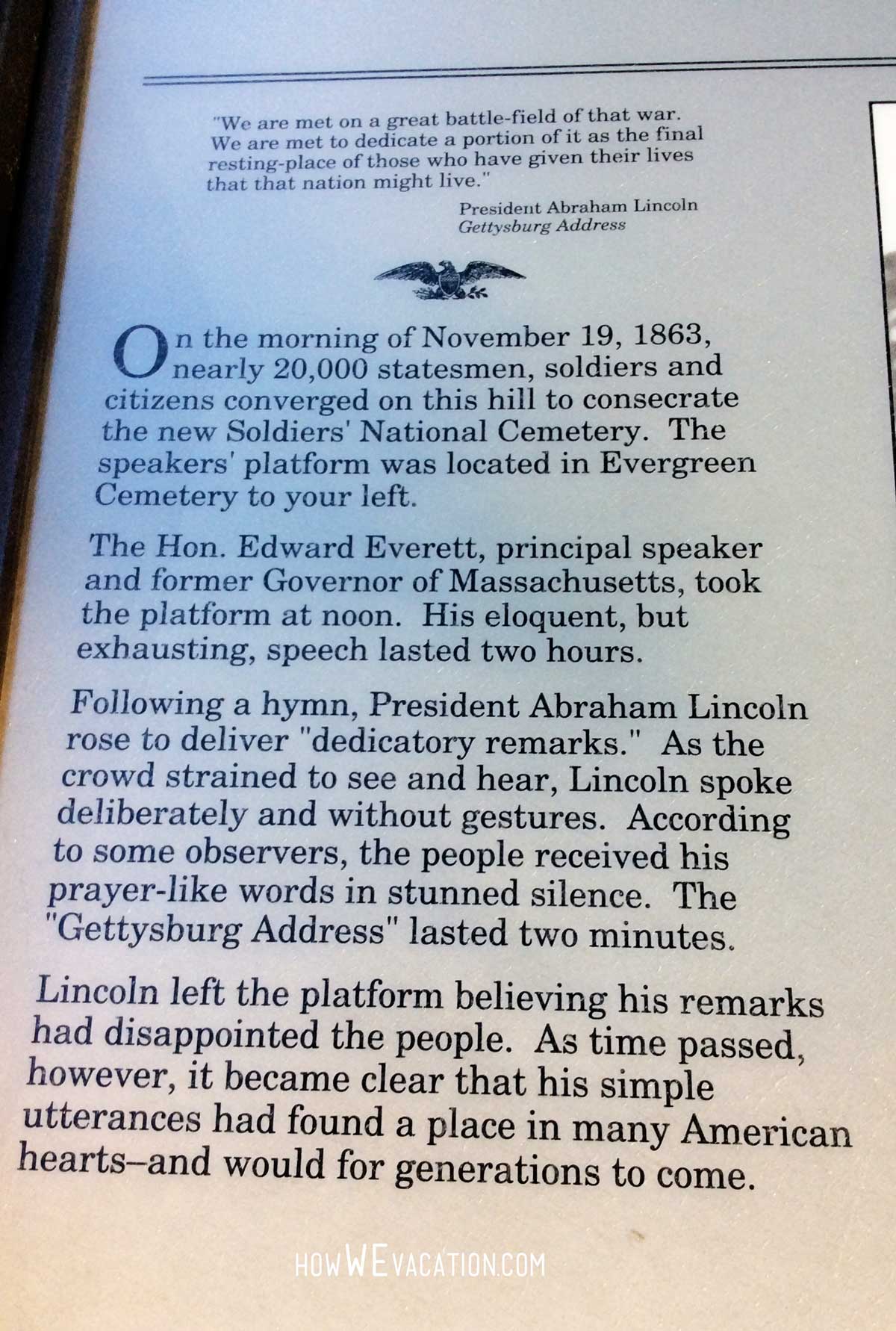Gettysburg Address History