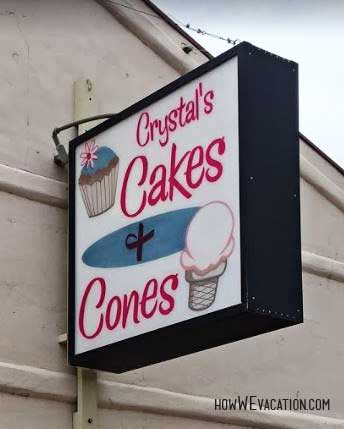 crystals cakes and cones